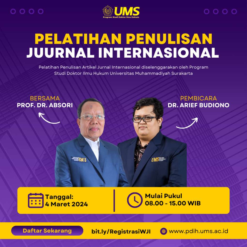 Pelatihan Penulisan Jurnal Internasional